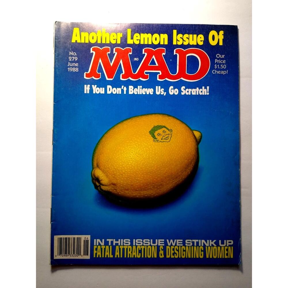 MAD Magazine June 1988 # 279 Fatal Attraction Designing Women TV Parody Spoof